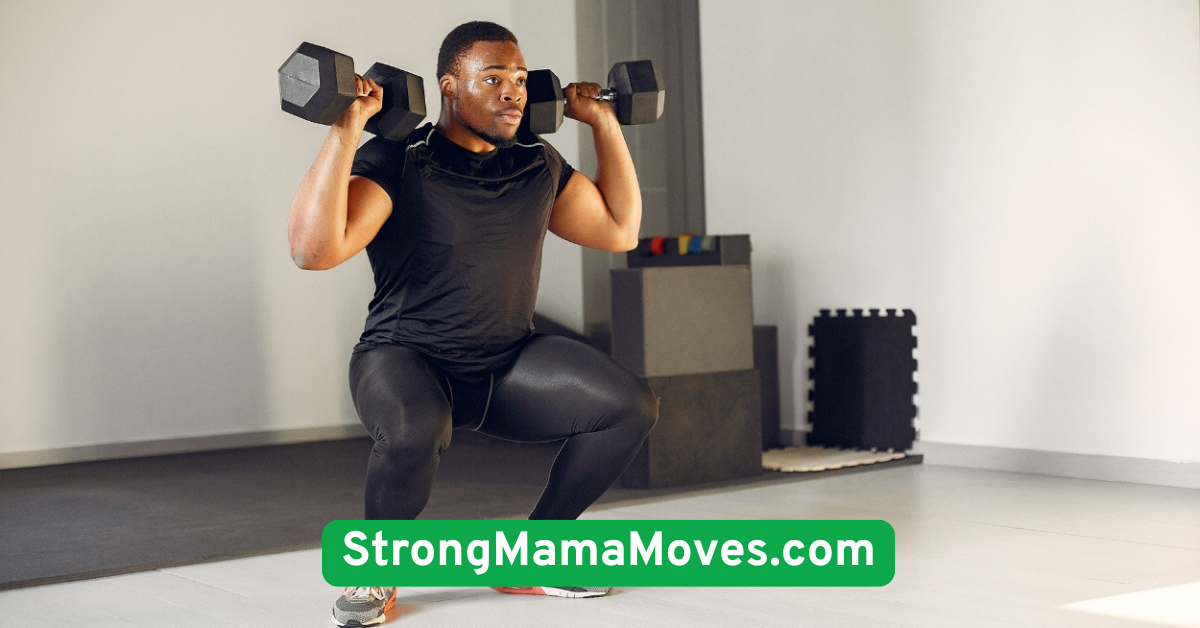 Squat to Press with Dumbbells